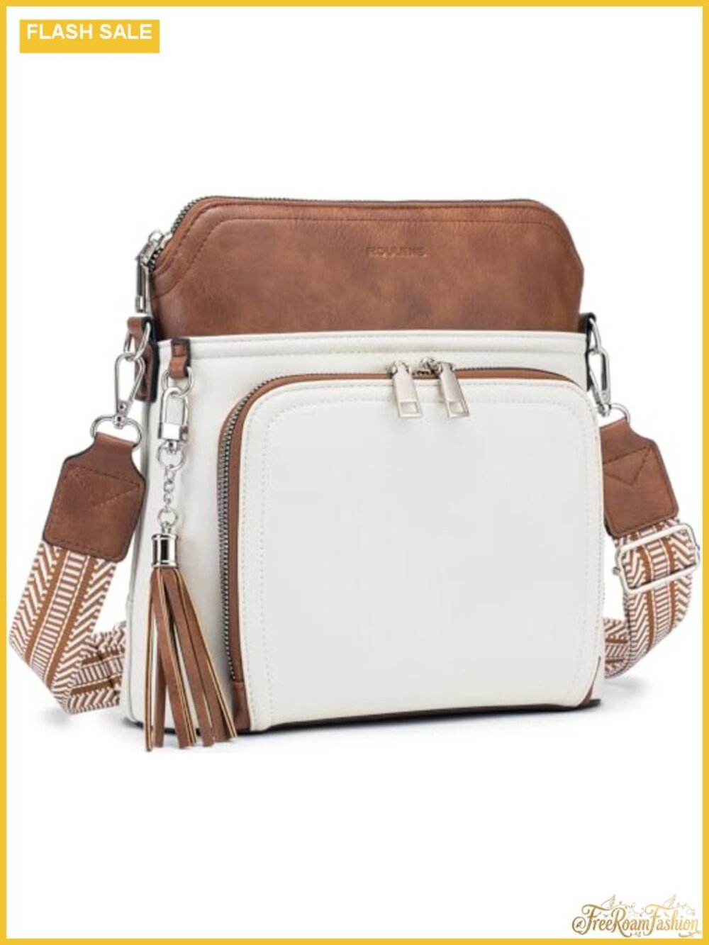 Vegan Leather Crossbody Purse with RFID Blocking Wallet Phone Pocket